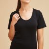 Femmes Missègle | T-Shirt Laine Merinos Col V Pour Femme