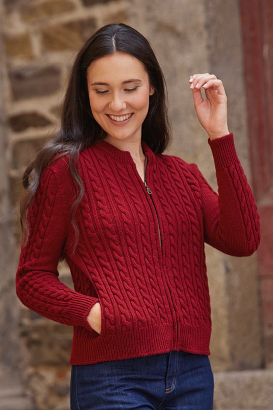 Femmes Missègle | Blouson Zippe A Poches Pour Femme