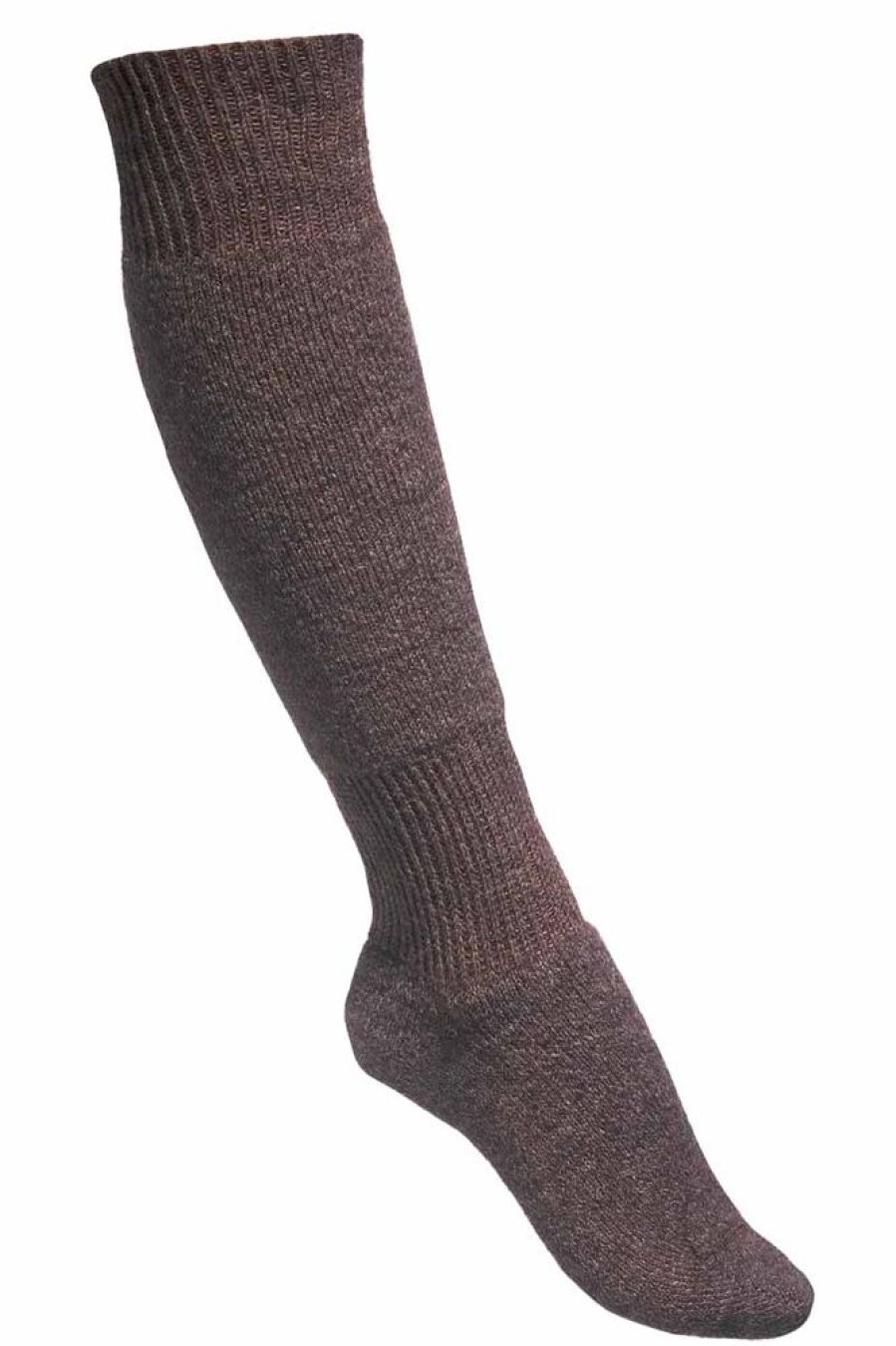 Hommes Missègle | Chaussettes Laine Hautes Himalaya Chocolat