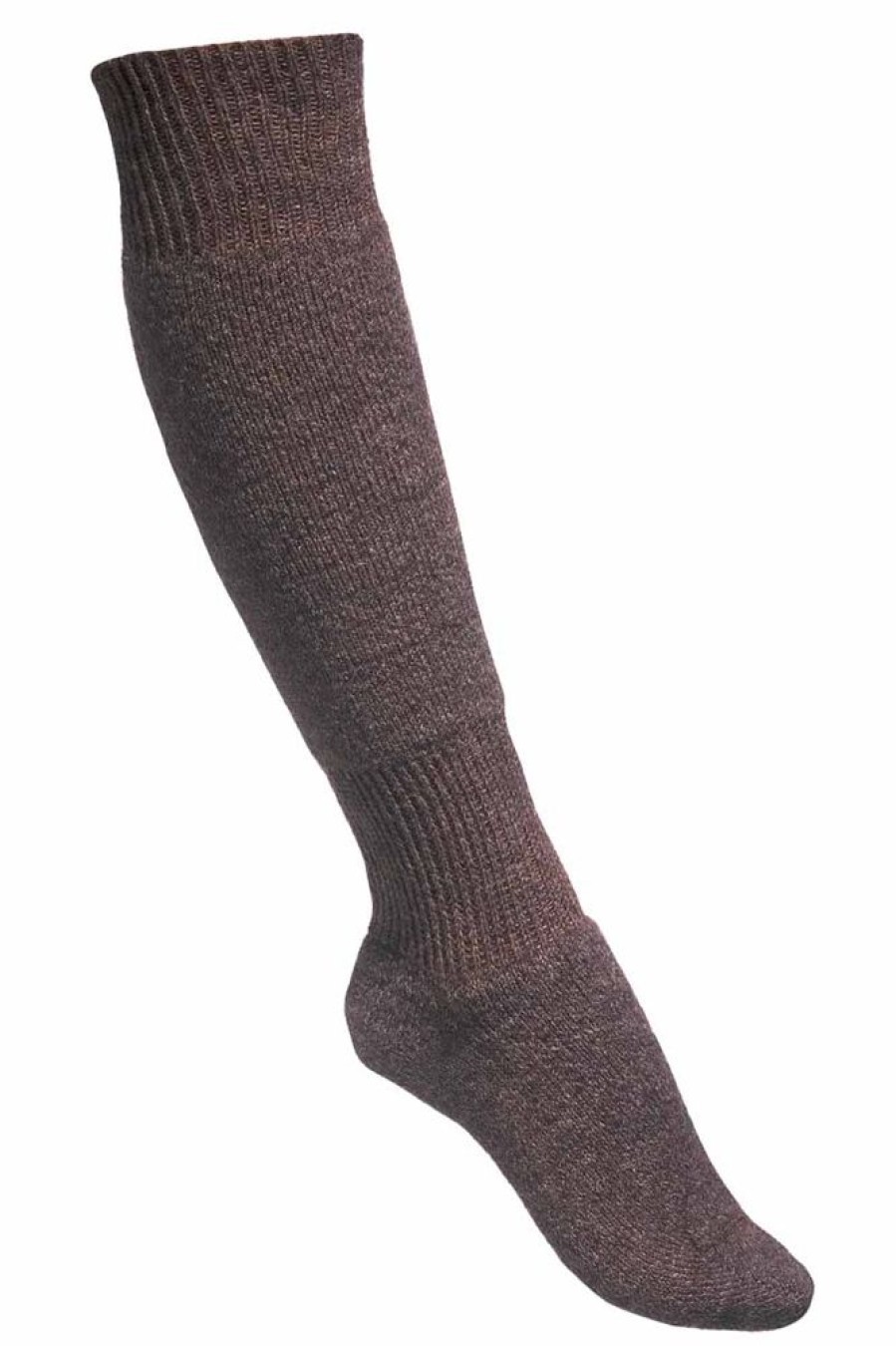 Hommes Missègle | Chaussettes Chaudes Hautes Himalaya Chocolat