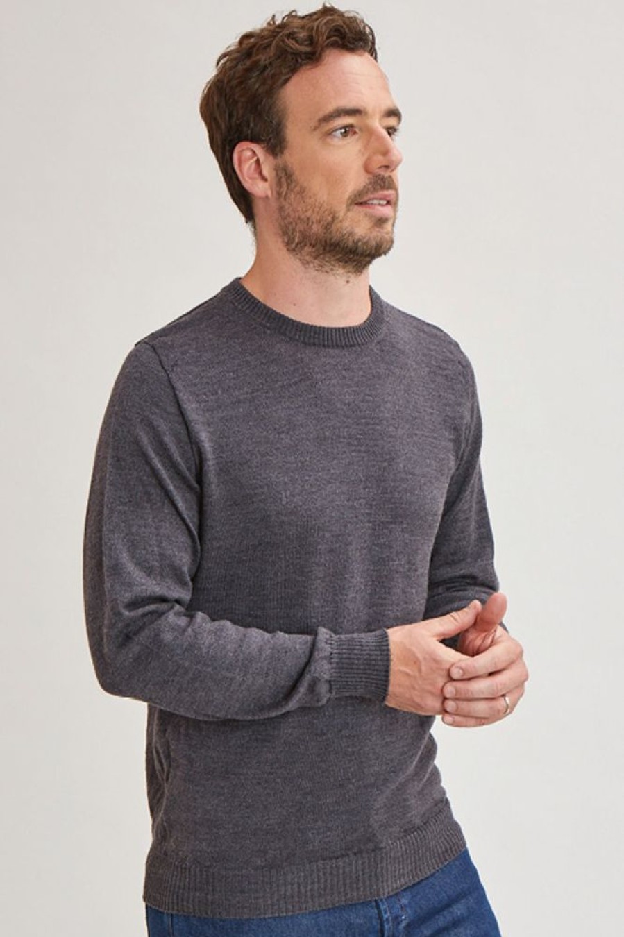 Hommes Missègle | Pull En Laine Merinos Homme Col Rond