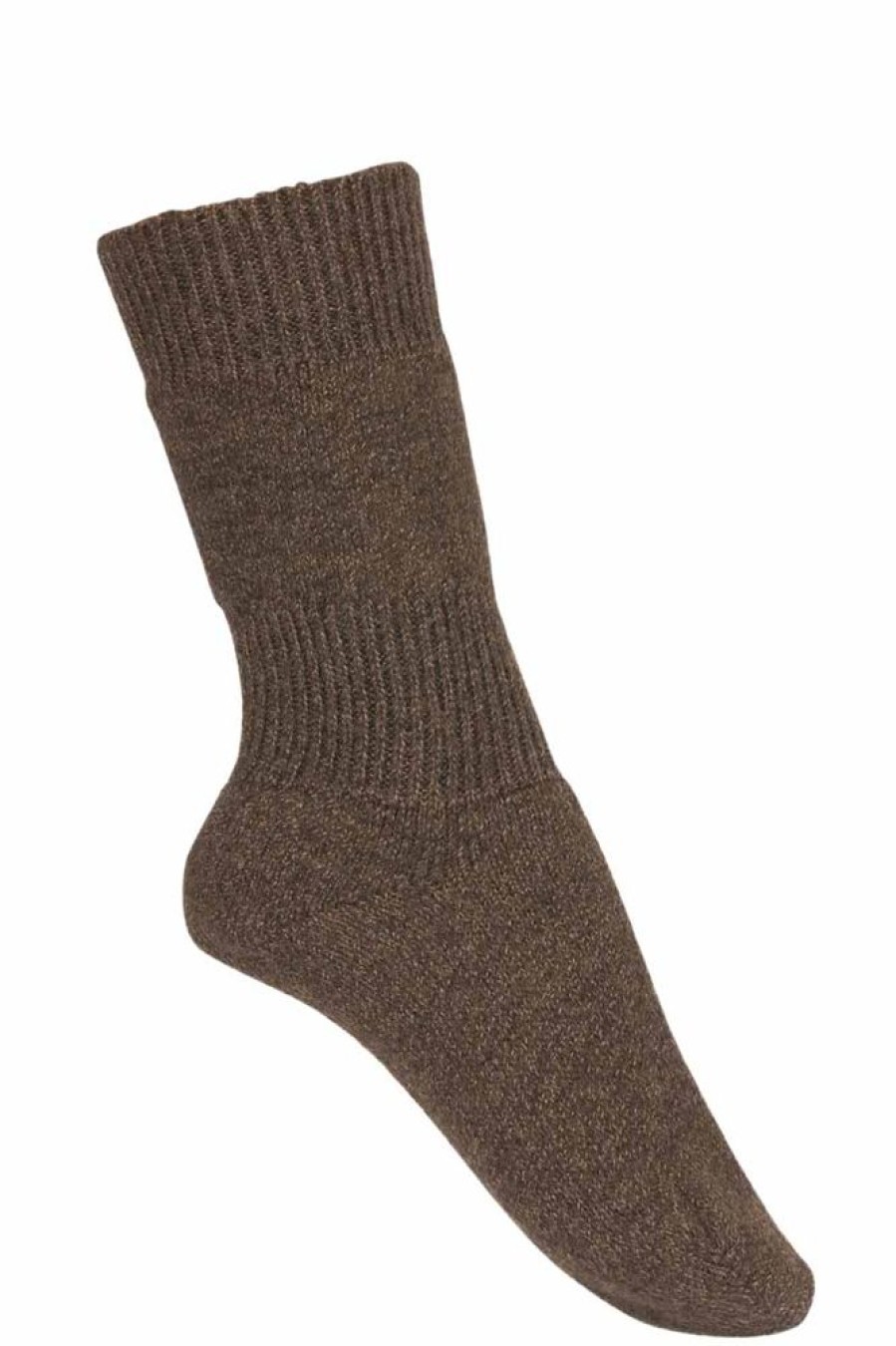 Hommes Missègle | Chaussettes Chaudes Laine Mohair Et Yack Himalaya Chocolat