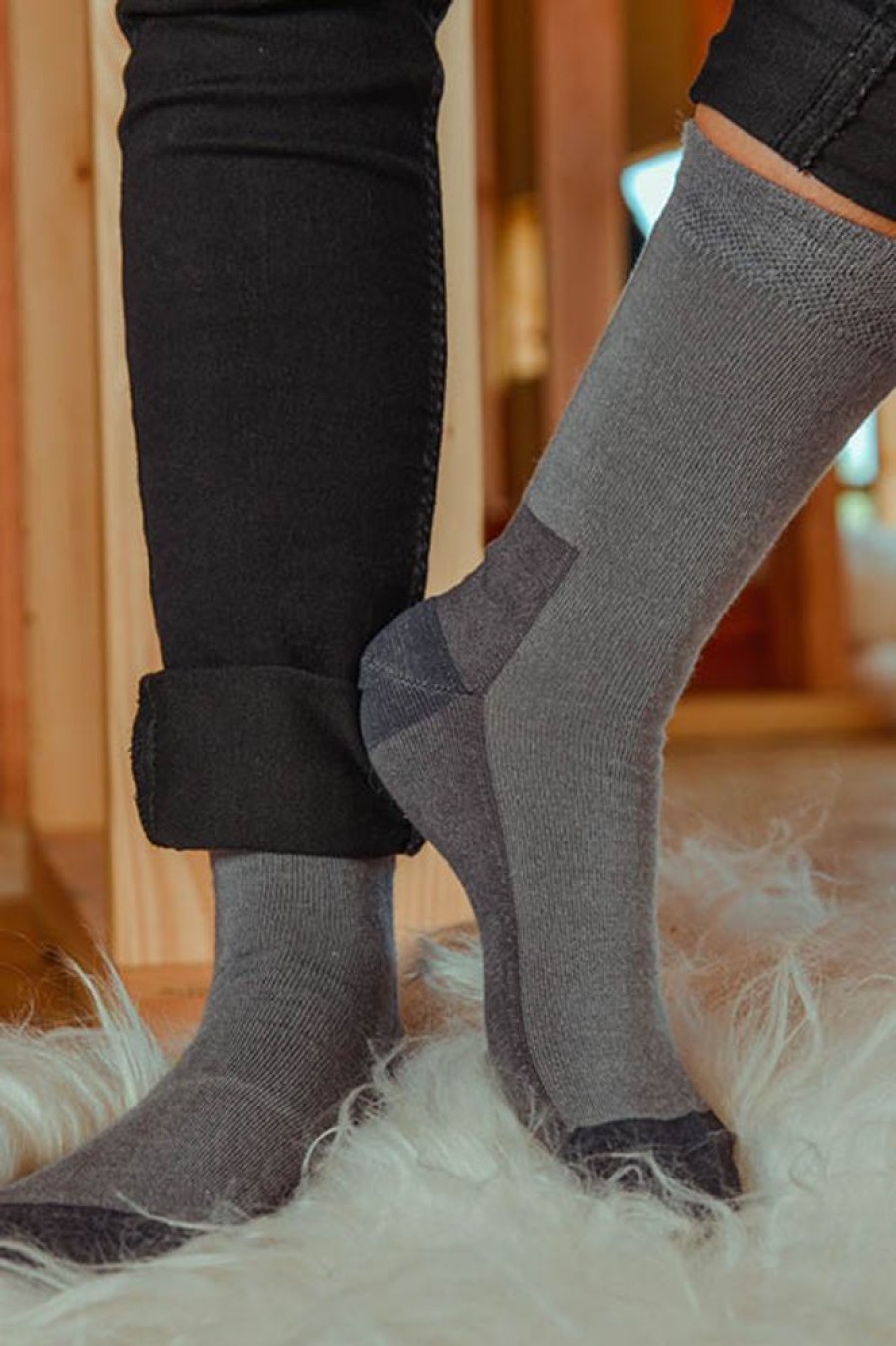 Hommes Missègle | Chaussettes Laine Merinos Et Soie Ultra-Solides