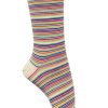 Hommes Missègle | Chaussettes Coton Bio A Rayures Multicolores