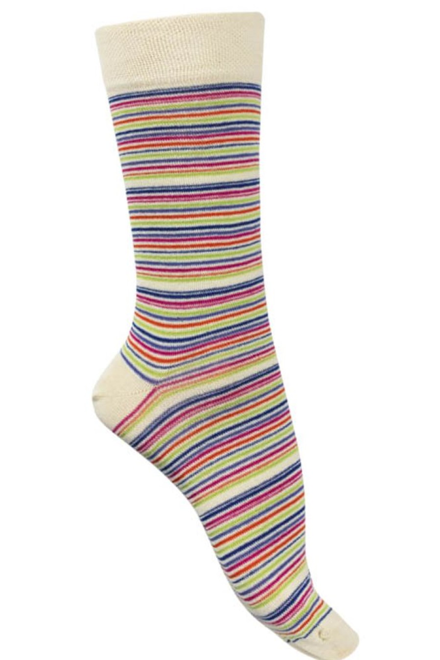 Hommes Missègle | Chaussettes Coton Bio A Rayures Multicolores