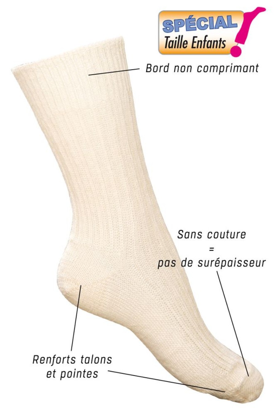 Enfants Missègle | Chaussettes Laine Mohair Pour Enfant