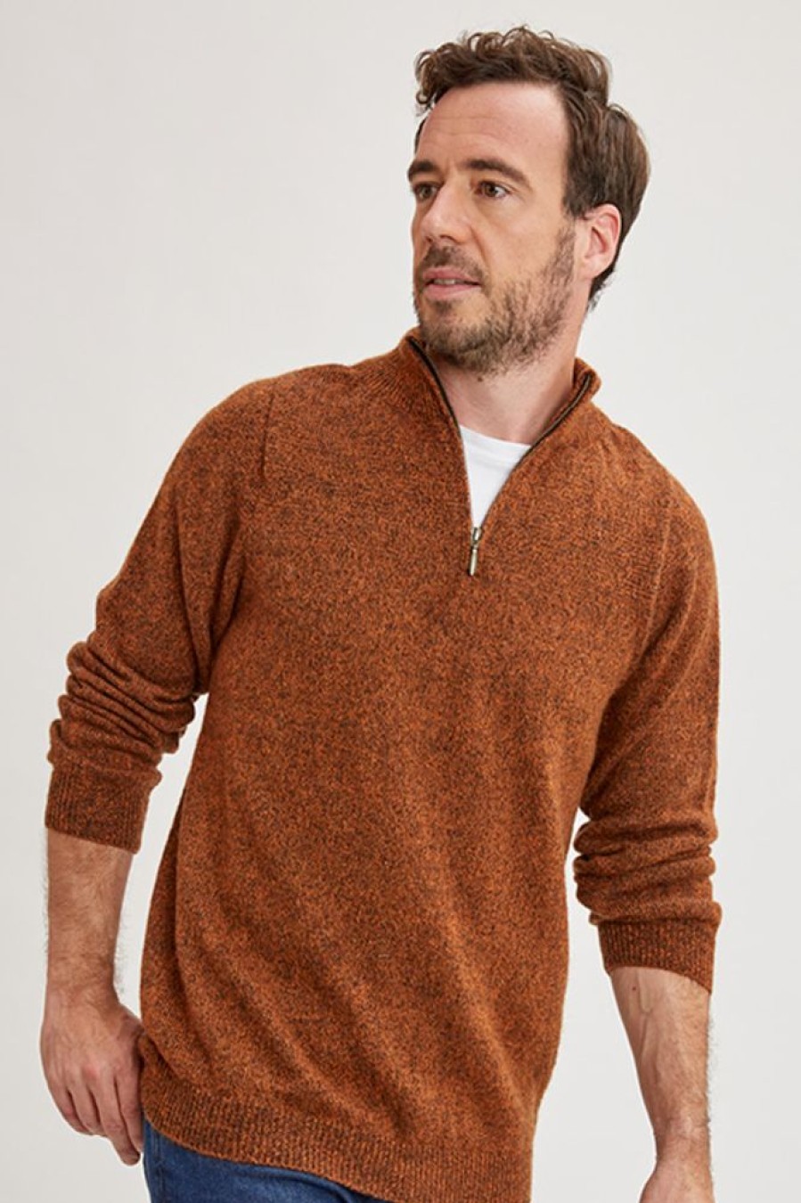 Hommes Missègle | Pull En Laine Yack Col Cheminee Pour Homme